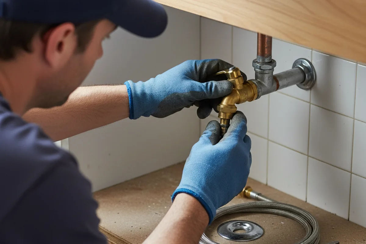 Shutoff valve and fitting work during Repiping in Hurricane